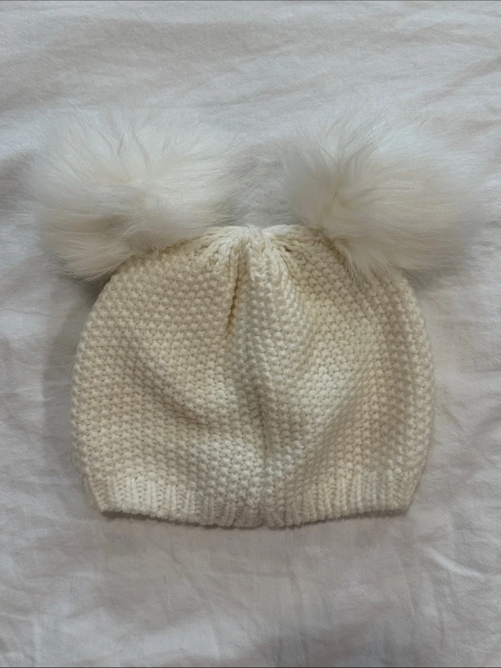 Harry Potter Toddlers Hedwig Knit Cream Pom-Pom Beanie Hat